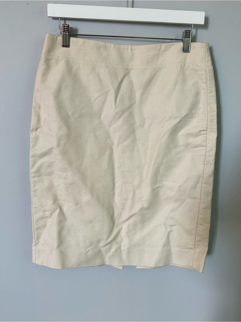 J. Crew Cream Pencil Skirt